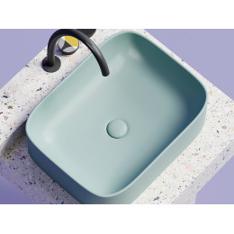 Умывальник чаша накладная прямоугольная (цвет Зеленый Матовый) Element 505x380x150мм