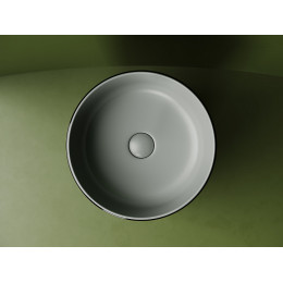 Раковина накладная круглая 356x356x135, цвет антрацит матовый