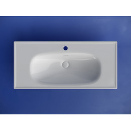 Раковина накладная CERAMICANOVA Sabo с отверстием под смеситель 1000x460x130 белый