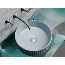 Умывальник чаша накладная круглая (цвет Серо-x