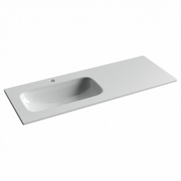 Раковина накладная мебельная CERAMICANOVA Grace прямоугольная 1210x457x137 с чашей слева и отверстием под смеситель цвет белый CN7020