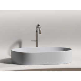 Умывальник чаша накладная овальная (цвет Серый Матовый) Element 608x385x122мм