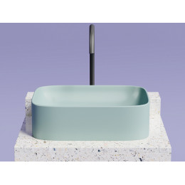 Умывальник чаша накладная прямоугольная (цвет Зеленый Матовый) Element 505x380x150мм