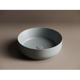 Умывальник чаша накладная круглая (цвет Антрацит Матовый) Element 390x390x120мм