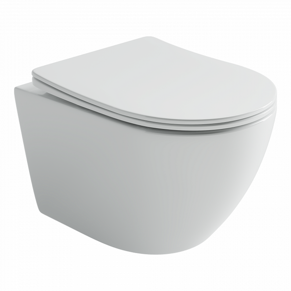 Подвесной унитаз CERAMICANOVA Uno смыв Торнадо 490x360x360 белый