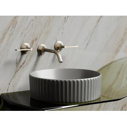 Умывальник чаша накладная круглая (цвет Антрацит Матовый) Element 360x360x115мм