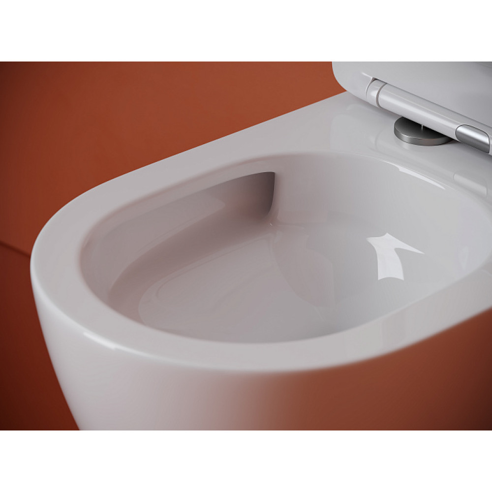 Подвесной унитаз CERAMICANOVA Uno смыв Торнадо 490x360x360 белый