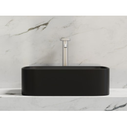 Умывальник чаша накладная прямоугольная (цвет Черный Матовый) Element 505x380x150мм