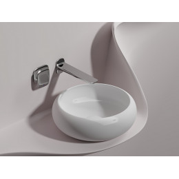 Умывальник чаша накладная круглая (цвет Белый Матовый) Element 360x360x120мм