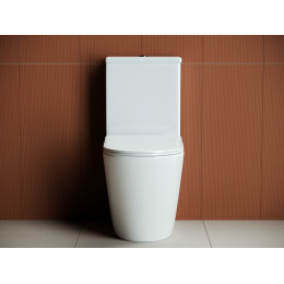 Напольный пристенный унитаз Highlight Rimless