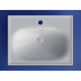 Раковина накладная CERAMICANOVA Sabo с отверстием под смеситель 600x460x130 белый