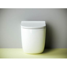 Напольный приставной унитаз Metropol Rimless