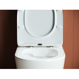 Напольный пристенный унитаз Highlight Rimless