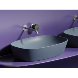 Умывальник чаша накладная овальная (цвет Серо-x