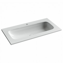 Раковина накладная мебельная CERAMICANOVA Grace прямоугольная 910x457x137 с отверстием под смеситель цвет белый CN7019