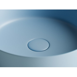 Умывальник чаша накладная круглая (цвет Голубой Матовый) Element 390x390x120мм
