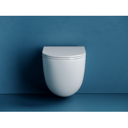 Подвесной унитаз Vogue безободковый, смыв торнадо