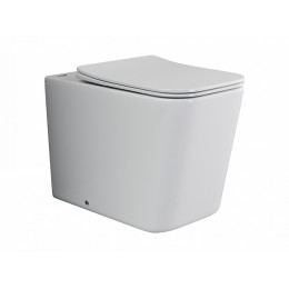 Напольный приставной унитаз Cubic Rimless