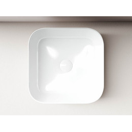 Умывальник чаша накладная квадратная Element 385x385x135мм