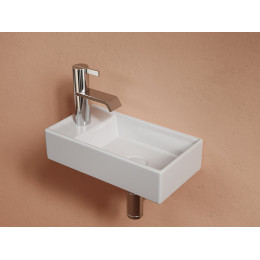 Умывальник подвесной прямоугольный (чаша справа, отверстие под смеситель слева) Element 407x217x100