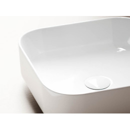 Умывальник чаша накладная квадратная Element 385x385x135мм