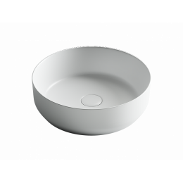 Умывальник чаша накладная круглая (цвет Белый Матовый) Element 390x390x120мм