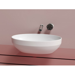 Умывальник чаша накладная овальная (цвет Белый Матовый) Element 502x363x145мм