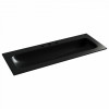 Раковина накладная мебельная CERAMICANOVA Grace прямоугольная 1210x457x137 с тремя отверстиями под смеситель цвет черный матовый CN7024MB