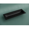 Раковина накладная мебельная CERAMICANOVA Grace прямоугольная 1210x457x137 с тремя отверстиями под смеситель цвет черный матовый CN7024MB