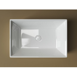 Умывальник чаша накладная прямоугольная Element 590x390x160мм