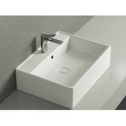 Умывальник чаша накладная прямоугольная Element 590x450x160мм