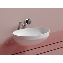Умывальник чаша накладная овальная (цвет Белый Матовый) Element 502x363x145мм