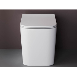 Напольный приставной унитаз Cubic Rimless