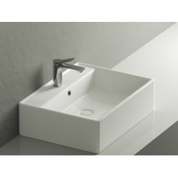 Умывальник чаша накладная прямоугольная Element 590x450x160мм