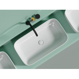 Умывальник чаша накладная прямоугольная (цвет Белый Матовый) Element 705x380x150мм