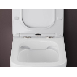 Напольный приставной унитаз Cubic Rimless