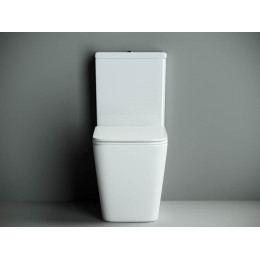 Напольный пристенный унитаз Cubic Rimless