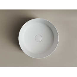 Умывальник чаша накладная круглая (цвет Белый Матовый) Element 358x358x137мм