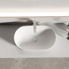 Раковина CERAMICANOVA Twist накладная овальной формы 500x300x140 белый матовый CN12001MW