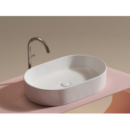 Умывальник чаша накладная овальная Element 608x385x122мм