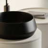 Раковина CERAMICANOVA Maya накладная круглая 400x400x140 черный матовый CN12004MB