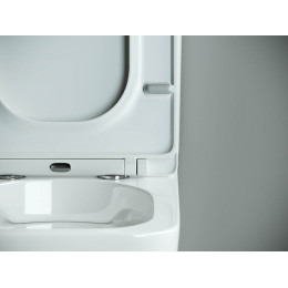 Напольный пристенный унитаз Cubic Rimless