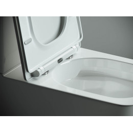 Напольный пристенный унитаз Cubic Rimless