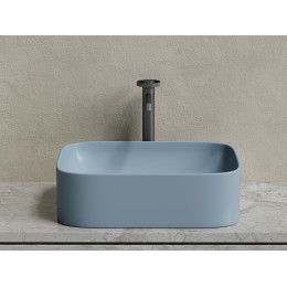 Умывальник чаша накладная прямоугольная (цвет Серо-x