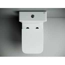 Напольный пристенный унитаз Cubic Rimless