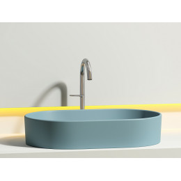 Умывальник чаша накладная овальная (цвет Зеленый Матовый) Element 608x385x122мм