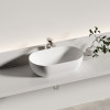 Раковина CERAMICANOVA Twist накладная овальной формы 500x300x140 белый матовый CN12001MW