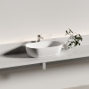 Раковина CERAMICANOVA Twist накладная овальной формы 500x300x140 белый матовый CN12001MW