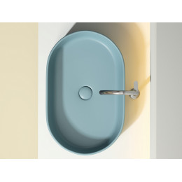 Умывальник чаша накладная овальная (цвет Зеленый Матовый) Element 608x385x122мм