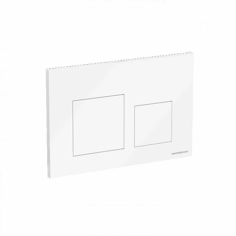 Кнопка смыва Balance, клавиши Square, белый глянцевый (CN12-002W)